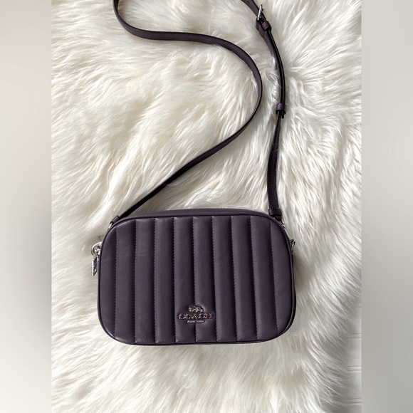 Coach Jess - Quilted Leather -Silver Amethyst Bag - Picture 2 of 9